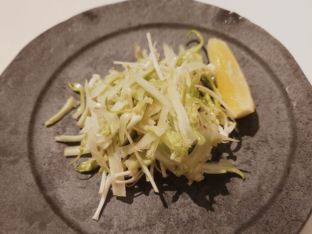 ブンタレッラのサラダ広島レモンとアンチョビサラダ